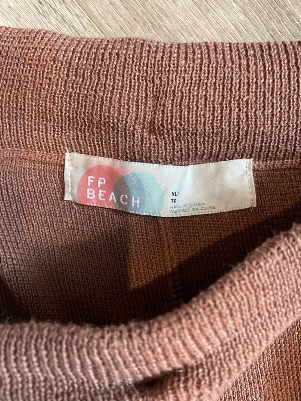 Free People Freya Cozy Knit Wide-Leg Pants in Brown - Picture 4 of 6